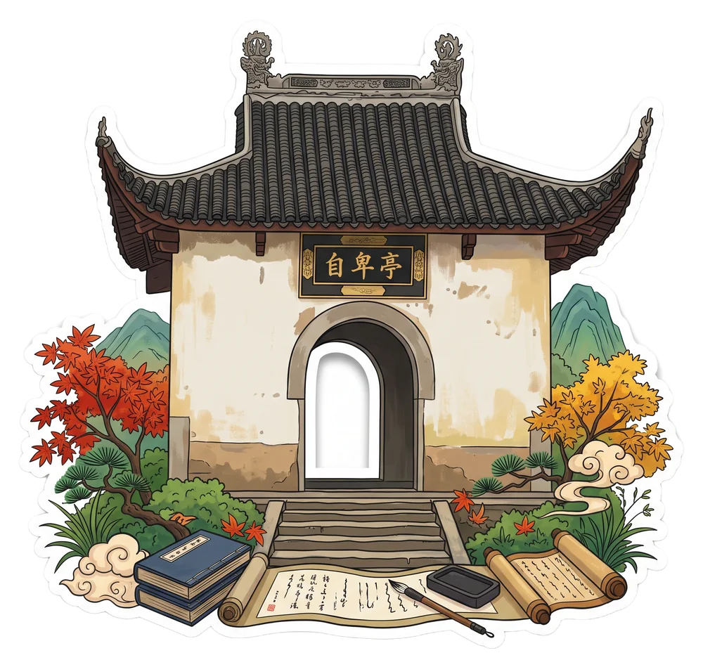 Illustration of Zibei Pavilion